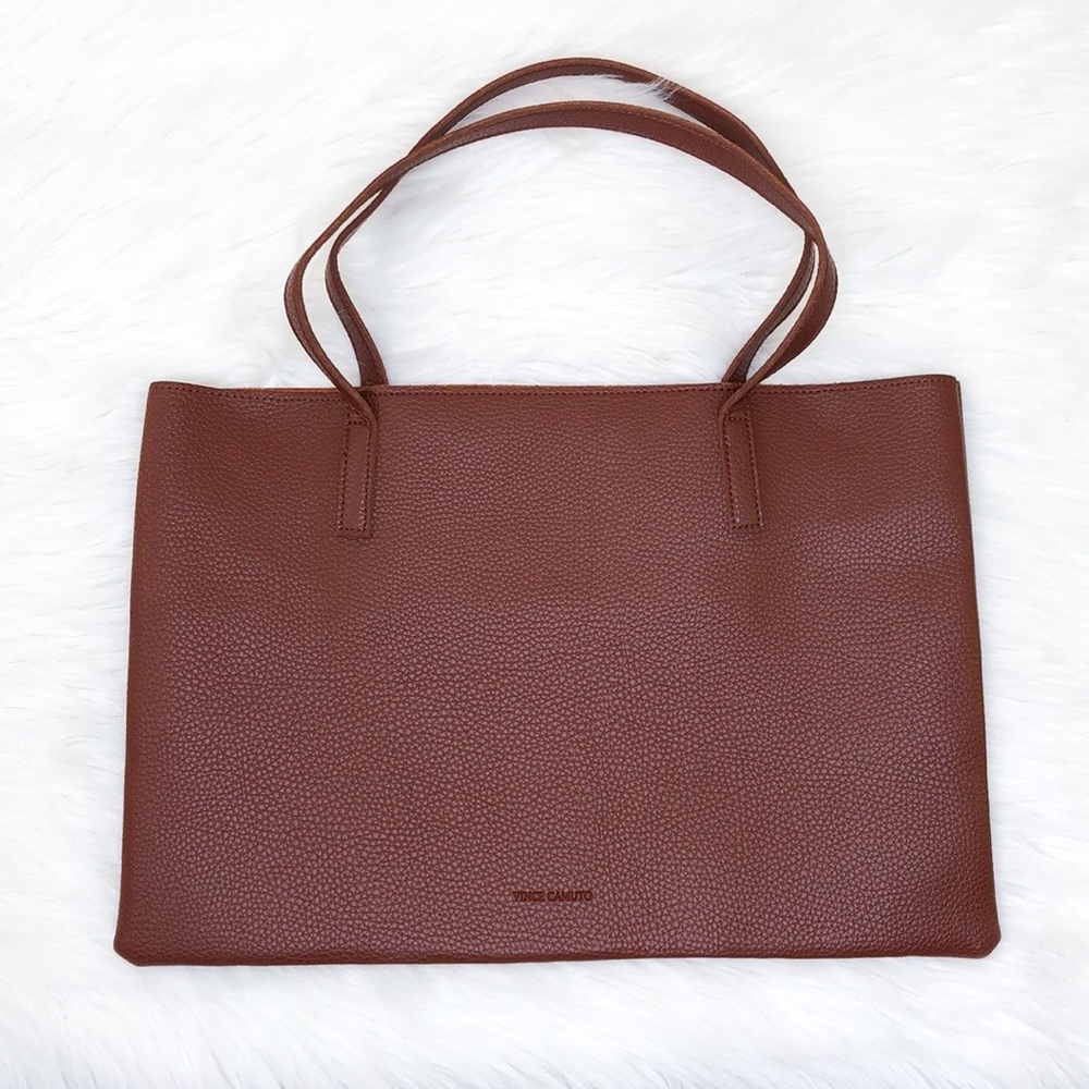 Vince Camuto Brown Vegan Luck Tote - Picture 7 of 9